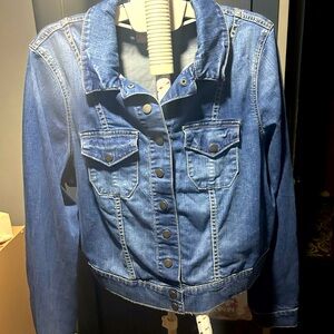 Torrid cropped denim jacket size 1